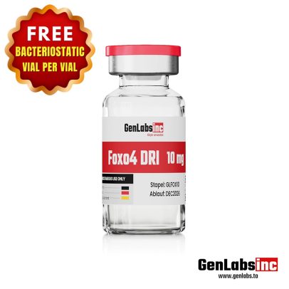Foxo4 Dri 10mg Vial – (with Bacteriostatic Water) – Genlabs