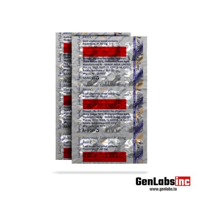Lasix Furosemide 40 mg – (15 Tablets Strip) – Sanofi Labs