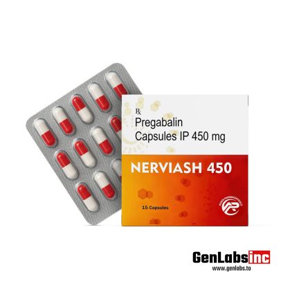 Pregabalin Capsules IP (nerviash 450) 450 mg / Per Capsule (15 Capsules Strip) – Asher Pharmaceuticals