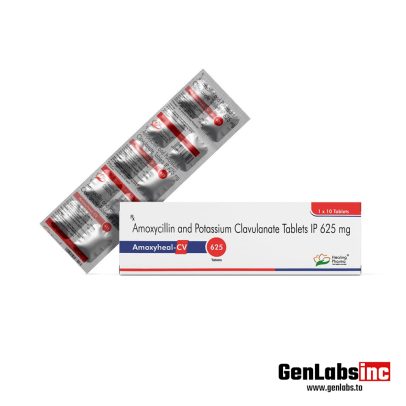 Amoxyheal Cv 625 ( Amoxycillin 500mg + Clavulanic Acid 125mg) 625 mg – (10 Tablets Strip) – Healing Pharma
