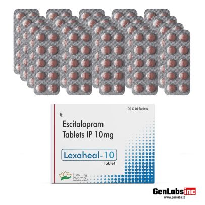 Escitalopram (Lexaheal) 10mg – 200 Tablets (1 Box) – Healing Pharma